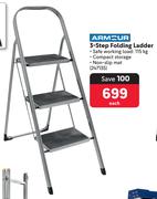 Armour 3 Step Folding Ladder-Each