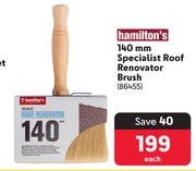 Hamilton's 140mm Specialist Roof Renovator Brush-Each