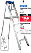 Mundo Aluminium Ladder 6 Step 1.8m-Each
