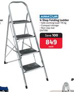 Armour 4 Step Folding Ladder-Each
