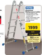 Mundo Aluminium Multipurpose Ladder-Each