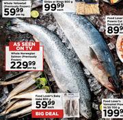 Whole Yellowtail (Previously Frozen)-Per Kg