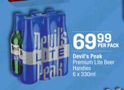 Devil's Peak Premium Lite Beer Handies-6 x 330ml Per Pack