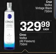 Ciroc Vodka (All Flavours)-750ml Each
