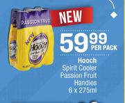 Hooch Spirit Cooler Passion Fruit Handies-6 x 275ml Per Pack
