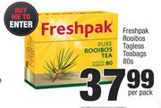 Freshpak Rooibos Tagless Teabags-80's Per Pack