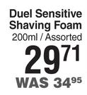 Lion For Men Duel Sensitive Shaving Foam Assorted-200ml