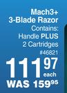 Gillette Mach 3+ 3 Blade Razor-Each