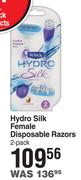 Schick Hydro Silk Female Disposable Razors 2 Pack