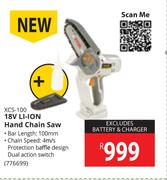Ryobi 18V Li-Ion Hand Chain Saw XCS-100