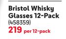 Nadir Bristol Whisky Glasses 12-Pack-Per 12 Pack