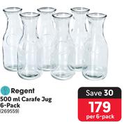 Special Regent 500ml Carafe Jug 6 Pack-Per 6 Pack — www.guzzle.co.za