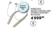 Sony Wireless ESS Noise Cancelling Stereo Headset WI-1000X (Bluetooth)