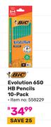 Bic Evolution 650 HB Pencils 10 Pack (558229)