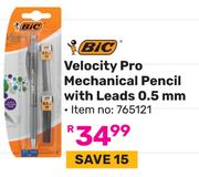 Bic Velocity Pro Mechanical Pencil With Leads 0.5mm (765121)