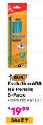 Bic Evolution 650 HB Pencils 5 Pack (461331)