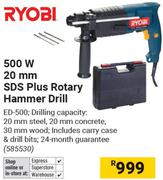 Ryobi 500W 20mm SDS plus Rotary Hammer Drill