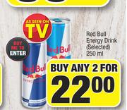 Red Bull Energy Drink (Selected)-For Any 2 x 250ml