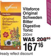 Vitaforce Original Schweden Bitter Digestive Tonic-200ml