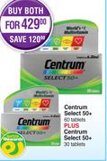 Centrum Select 50+ 60 Tablets Plus Centrum Select 50+ 30 Tablets-For Both