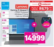 Lenovo Gaming i5 Ideapad 3 Plus Controller-On MyGig 5 Contract