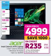 Acer Intel Celeron A115 Laptop