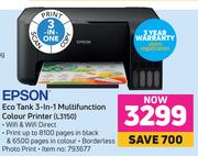 Epson Eco tank 3-In-1 Multifunction Colour Printer L3150