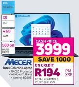 Mecer Intel Celeron Laptop