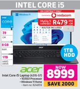 Acer Intel Core i5 Laptop (A315-57)-On MyGig 5 Contract