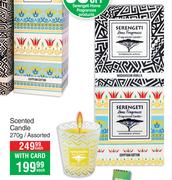 Serengeti Home Fragrances Scented Candle Assorted-270g Each