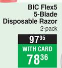 Bic Flex5 5-Blade Disposable Razor 2 Pack