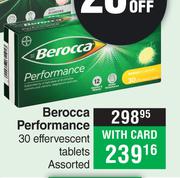Berocca Performance 30 Effervescent Tablets Assorted