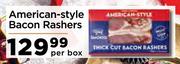 American-Style Bacon Rashers-Per Box