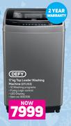 Defy 17Kg Top Loader Washing Machine DTL153