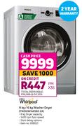 Whirlpool 9Kg/6Kg Washer Dryer FWDG96148SBS ZA