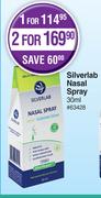 Silverlab Nasal Spray-For 2 x 30ml