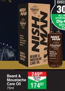 Nish Man Beard & Moustache Care Oil-75ml