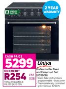 Univa Undercounter Oven And Ceran Hob set U336CB