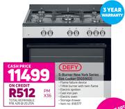 Defy 5-Burner New York Series Gas Cooker DGS902
