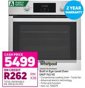 Whirlpool Built In Eye-Level Oven AKP 742 IX