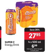 Super C Energy Drink-For 4 x 500ml