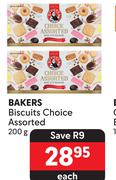 Bakers Biscuits Choice Assorted-200g Each