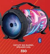 M Stuff Big Barrel Speaker Girl