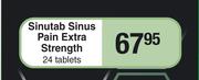 Sinutab Sinus Pain Extra Strength 24 Tablets