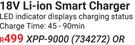 Ryobi 18V Li-Ion Smart Charger XPP-9000 (734272)