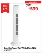 Equation Tower Fan White 81cm 42W 81491055