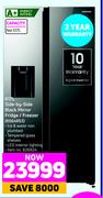 Samsung 617L Side By Side Black Mirror Fridge/Freezer RS64R53