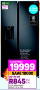 Samsung 617L Gentle Black Fridge/Freezer RS64R5311B4