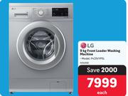 LG 9Kg Front Loader Washing Machine F4JVYPL