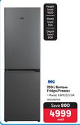 KIC 239L Bottom Fridge/Freezer KBF525/2 GR